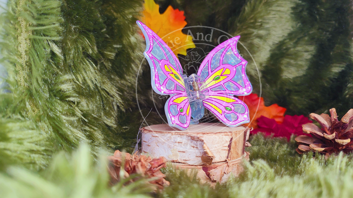 Pince à Cheveux Ailes Fée des fleurs