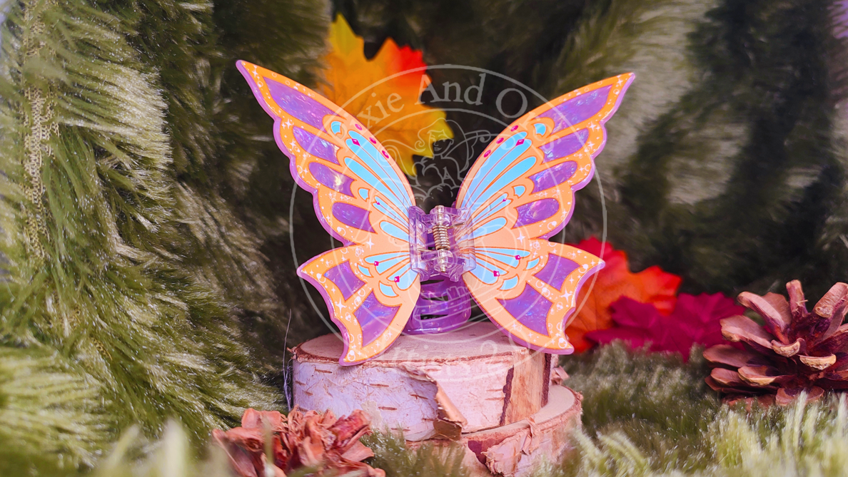 Pince à Cheveux Ailes Fée du Soleil