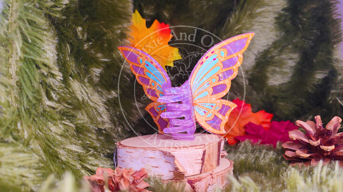 Pince à Cheveux Ailes Fée du Soleil