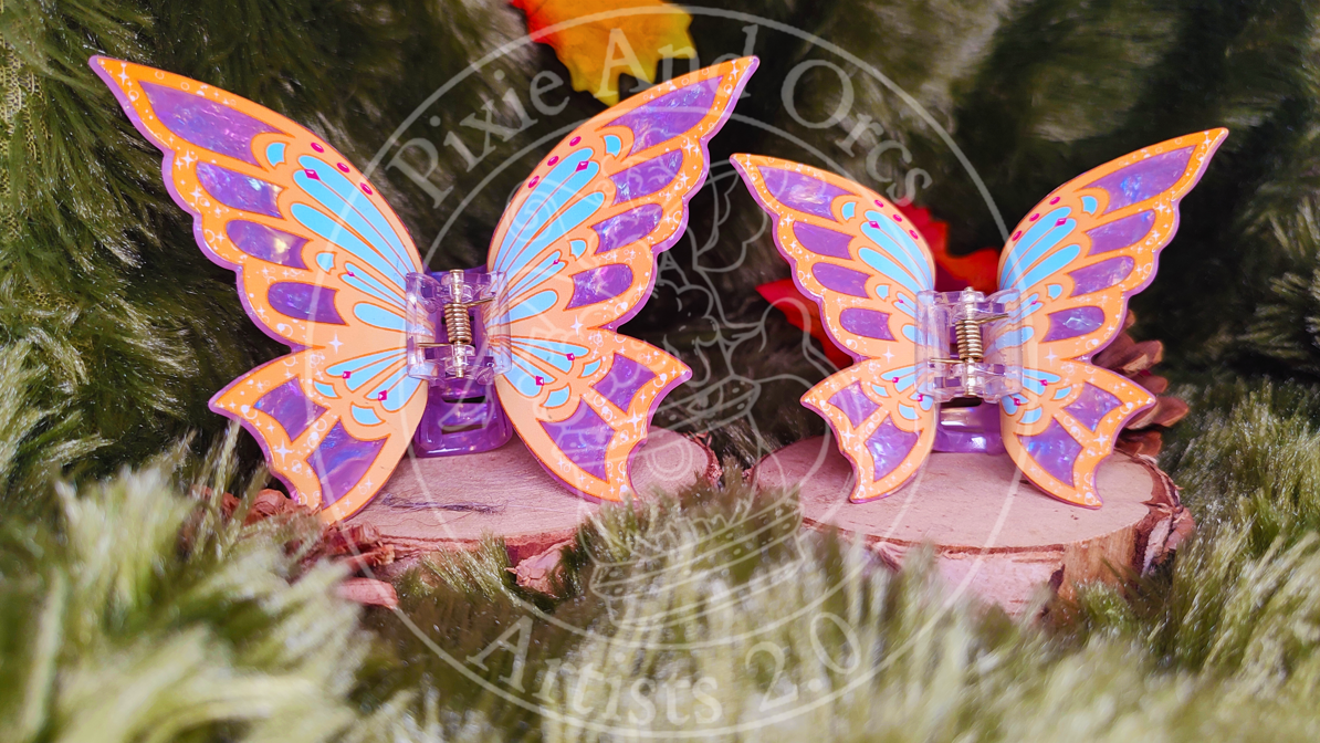 Pince à Cheveux Ailes Fée du Soleil