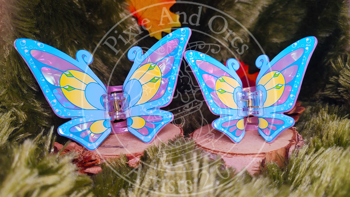 Pince à Cheveux Ailes Fée du feu