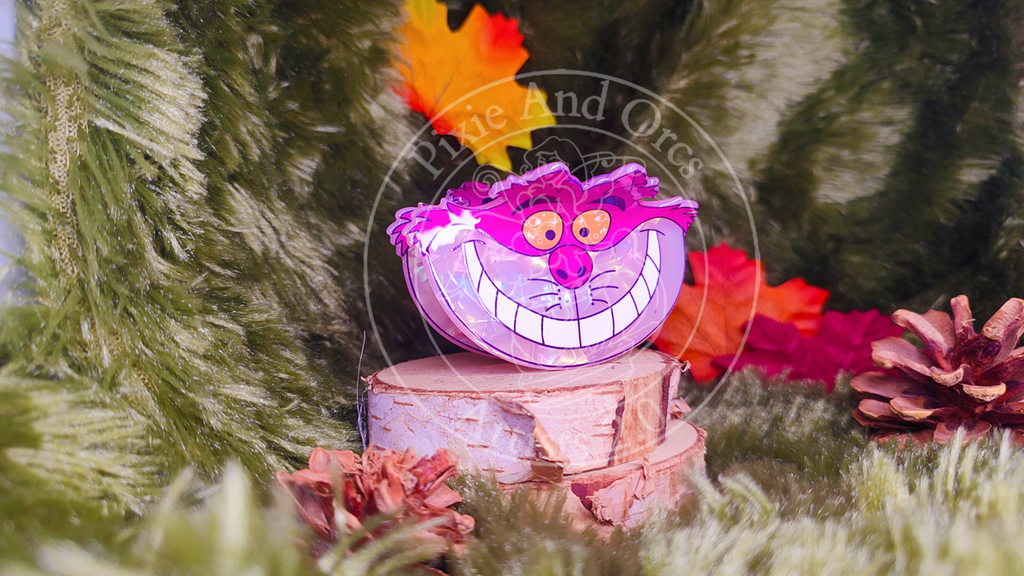 Pince à Cheveux Chat du Cheshire