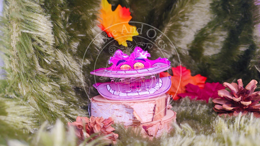 Pince à Cheveux Chat du Cheshire