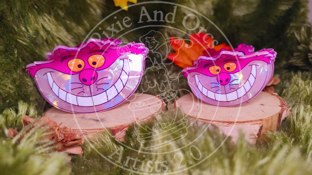 Pince à Cheveux Chat du Cheshire