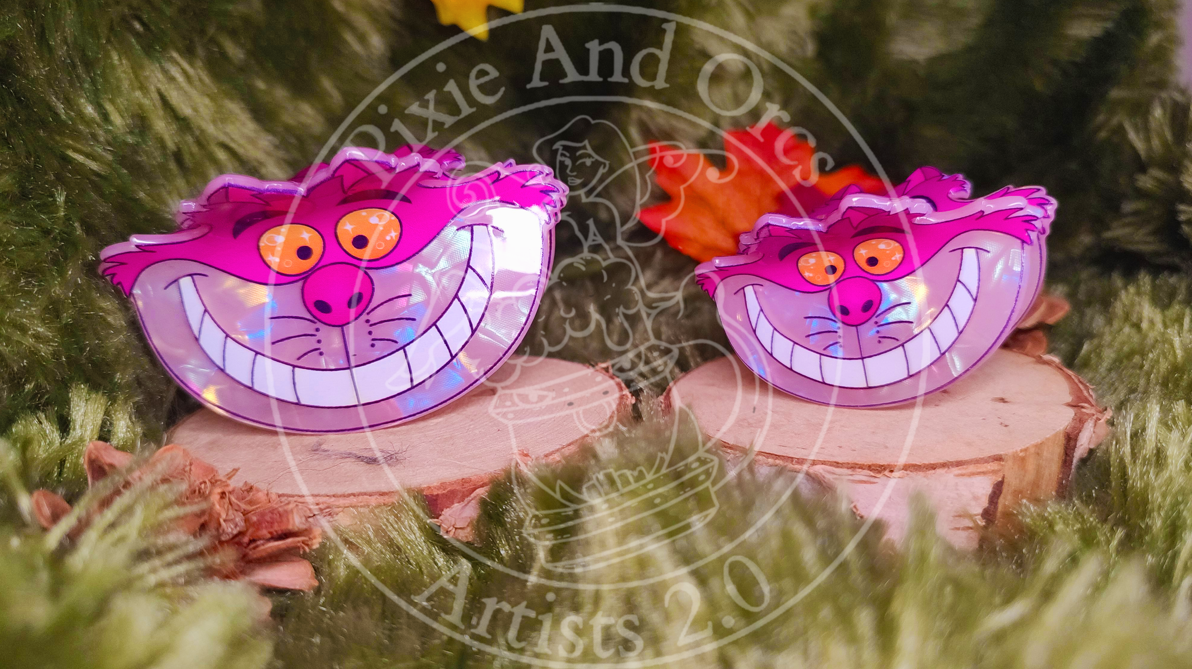 Pince à Cheveux Chat du Cheshire