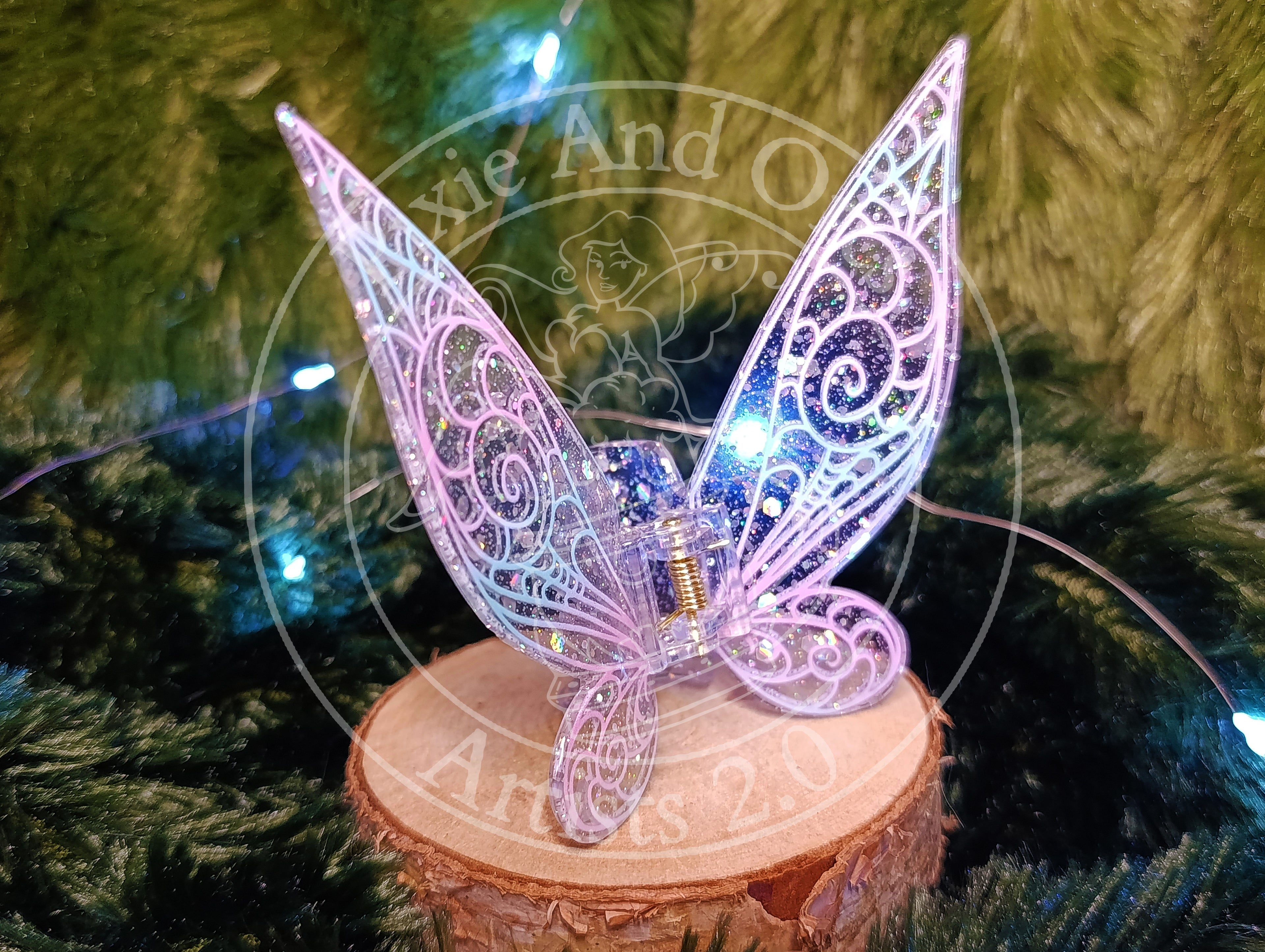 Pince à Cheveux Ailes de Clochette