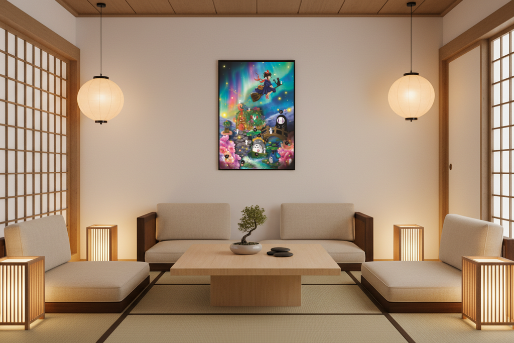 Affiche Ghibli Spirit - Pour Cadre Lumineux