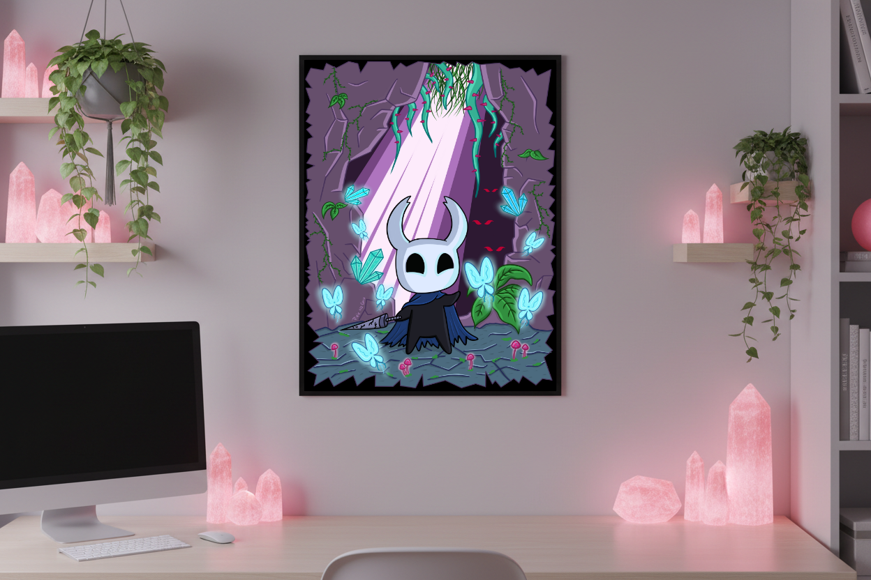 Affiche Hollow Knight - Pour Cadre Lumineux