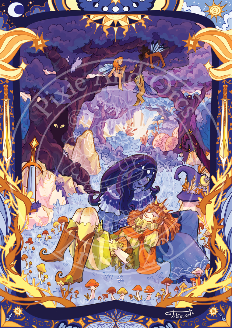 Affiche Amour Astral - Pour Cadre Lumineux