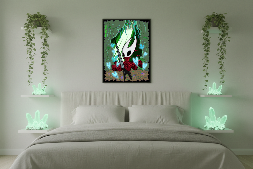 Affiche Silksong Hollow Knight - Pour Cadre Lumineux