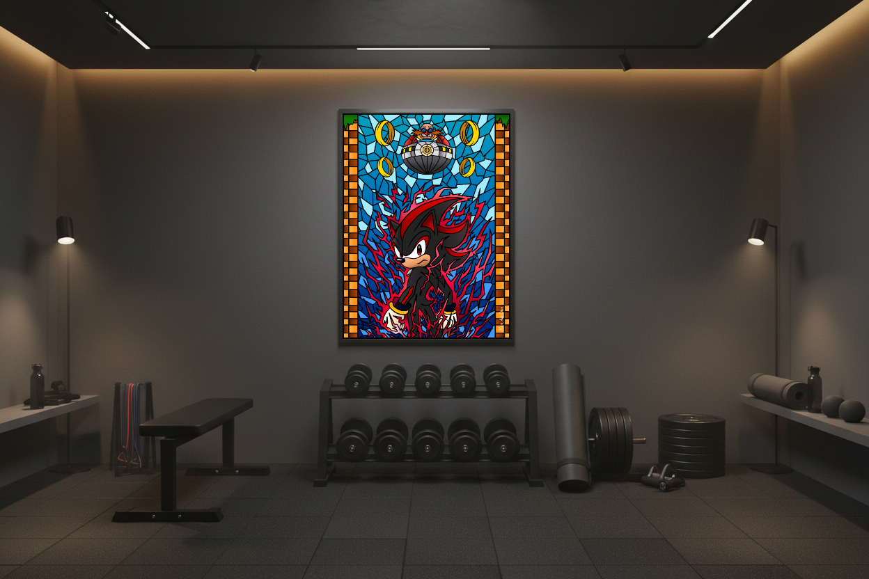 Cadre Lumineux Vitrail Shadow - Sonic