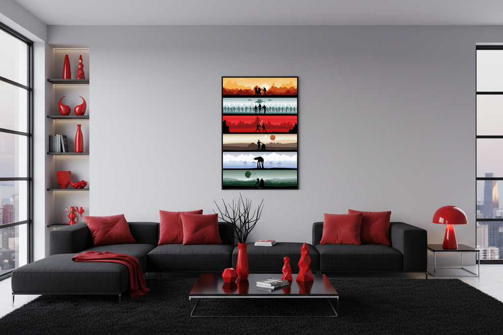 Affiche Star Wars Scene - Pour Cadre Lumineux