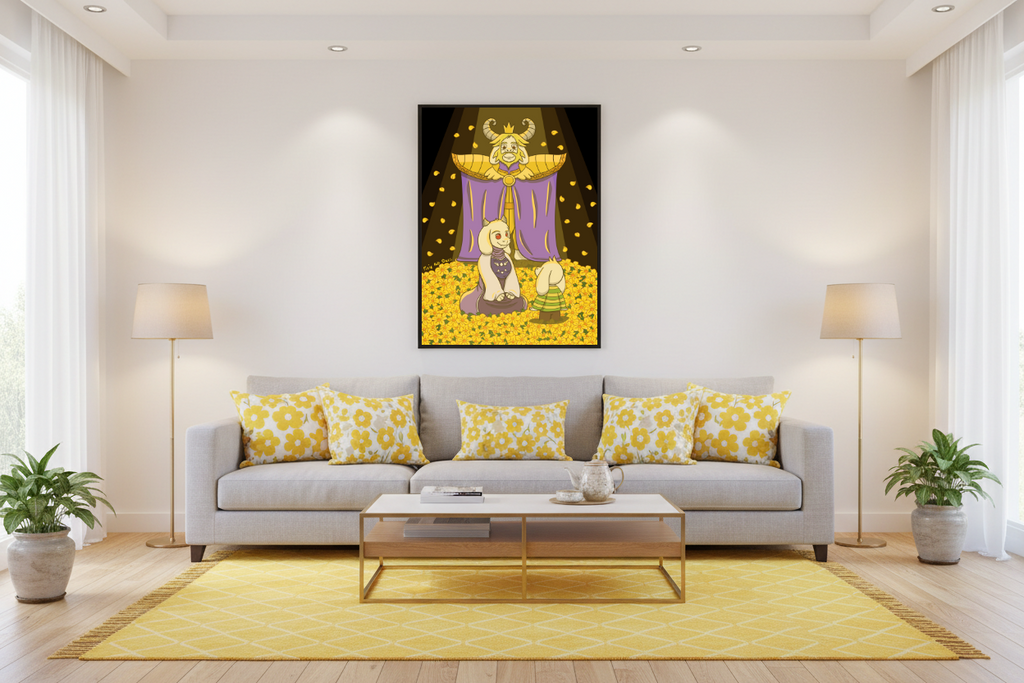 Cadre Lumineux Undertale Famille Royale