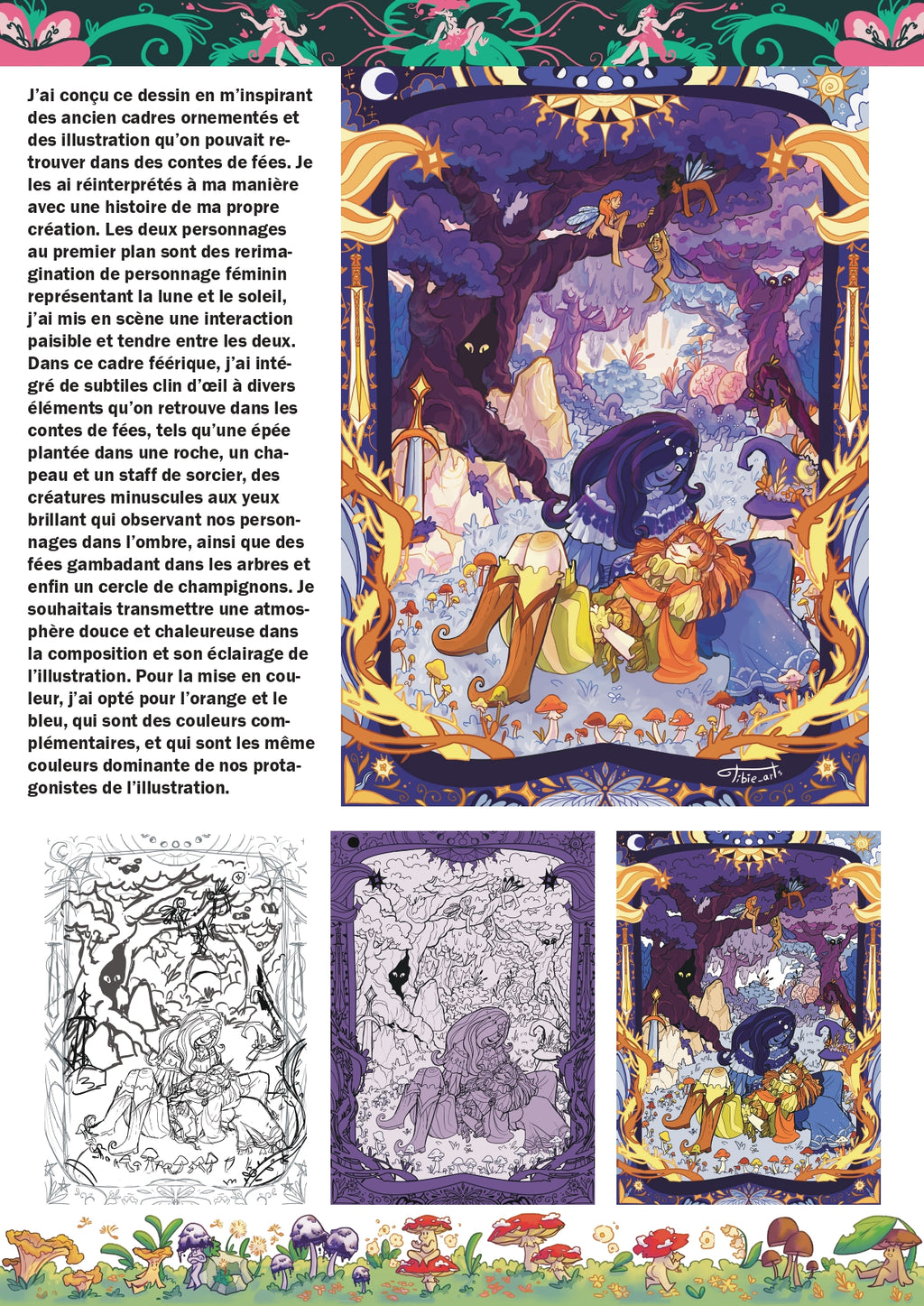 Affiche Amour Astral - Pour Cadre Lumineux