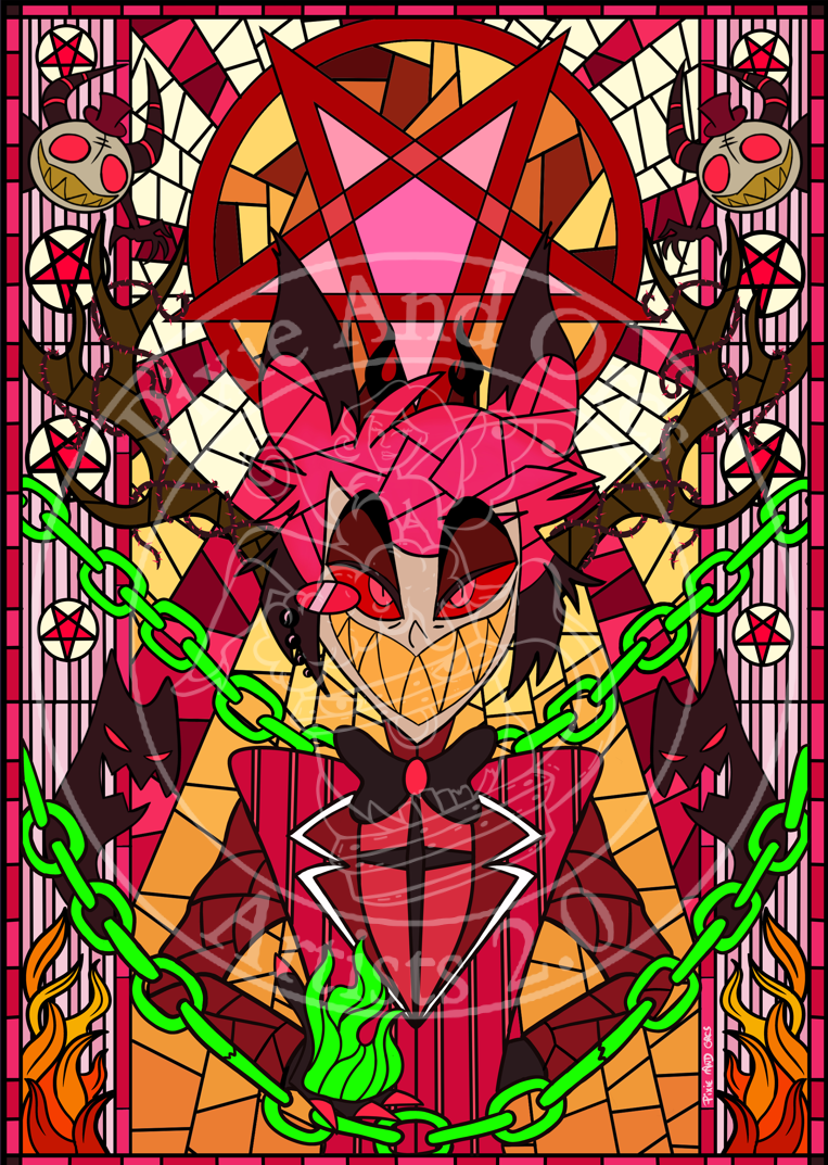 Cadre Lumineux Vitrail Alastor