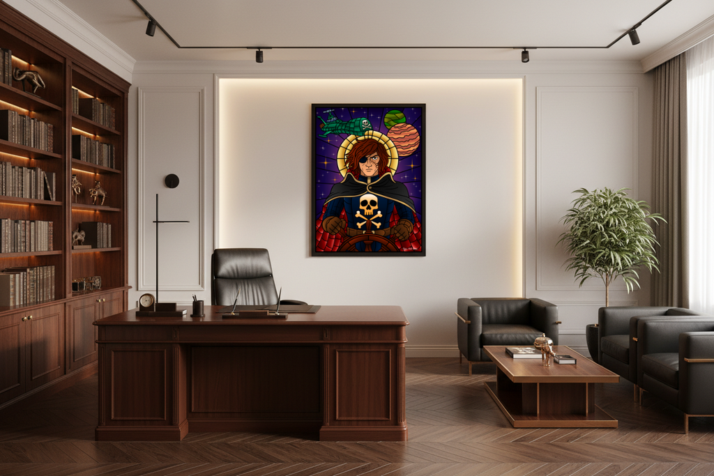 Affiche Vitrail Albator