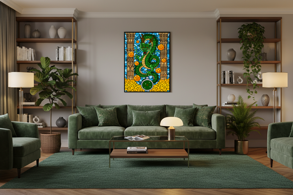 Affiche Vitrail Dragon Ball