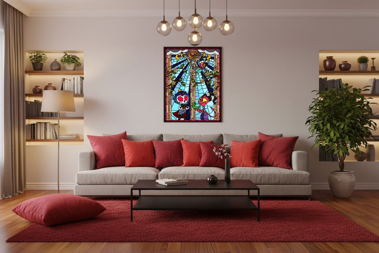 Affiche Vitrail Helluva Boss