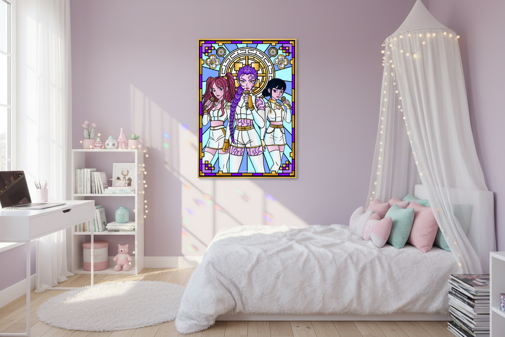 Affiche Vitrail Huntrix