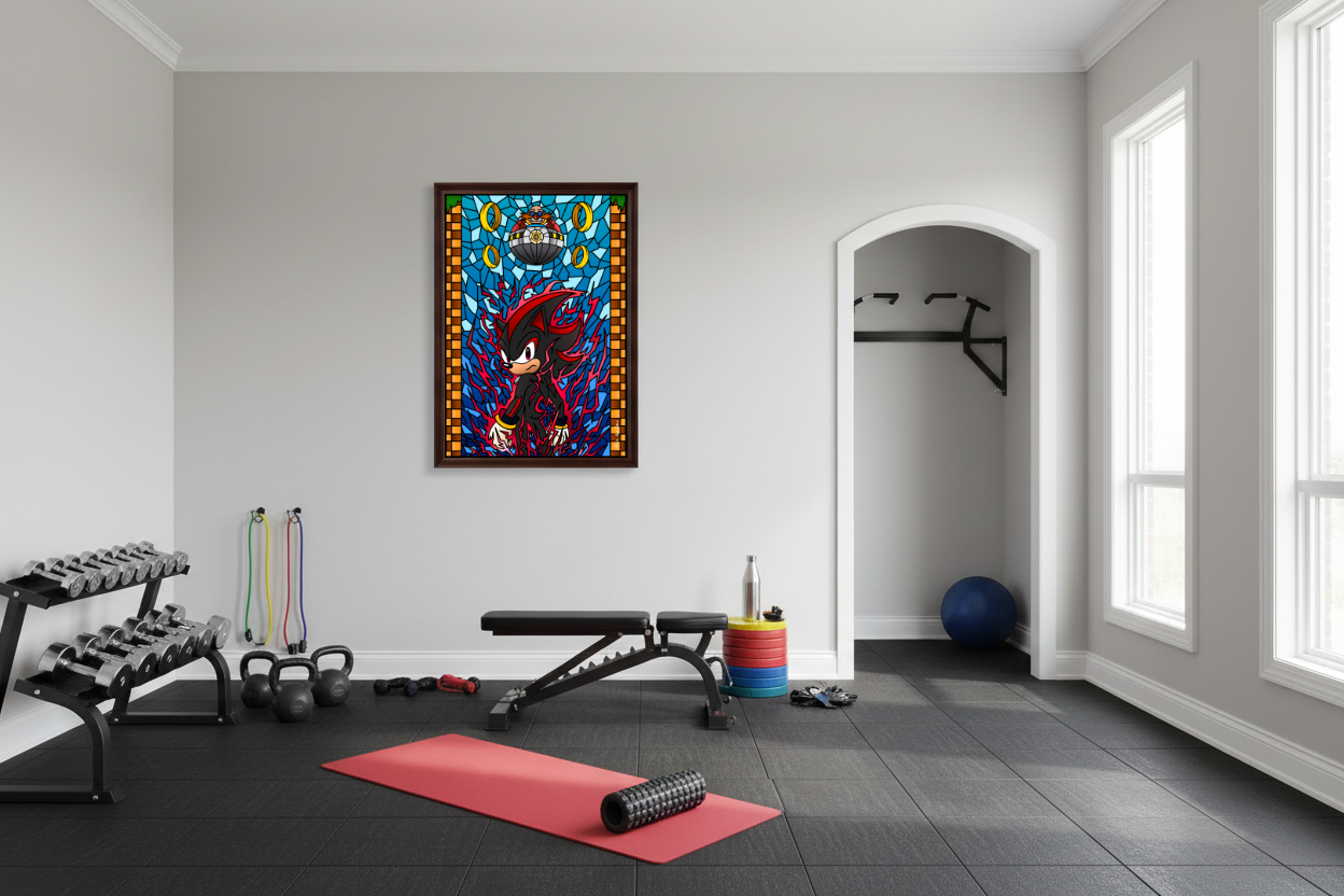 Affiche Vitrail Shadow - Sonic