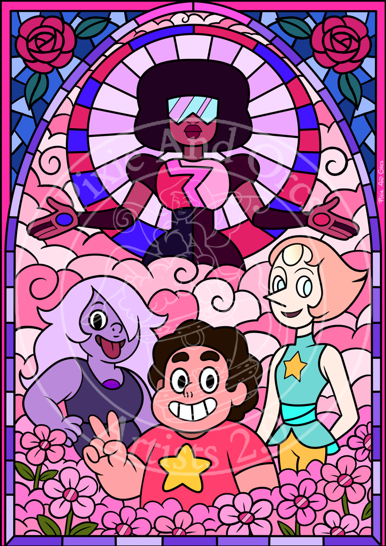Affiche Vitrail Steven Universe